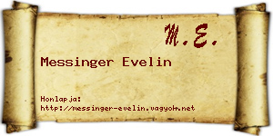 Messinger Evelin névjegykártya